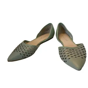 Franco Sarto Minty Green Leather "Honesty 2" D'Orsay Perforted Flats (8.5) thumbnail 11