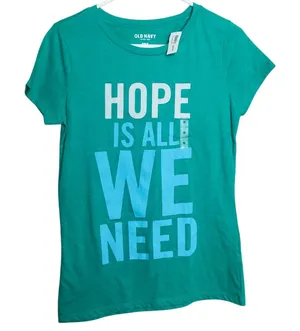 Old Navy Womens Graphic Short Sleeve Crew Neck Tee Sz M thumbnail 1