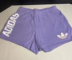 Adidas Streetball Shorts Lavender Purple Womens Sz XL Elastic Waist Drawstring thumbnail 1