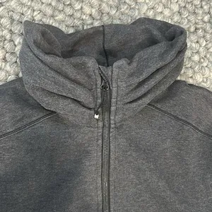 Lululemon Gray Zip Up Scuba Define Sweatshirt No Hood Size 6 thumbnail 9