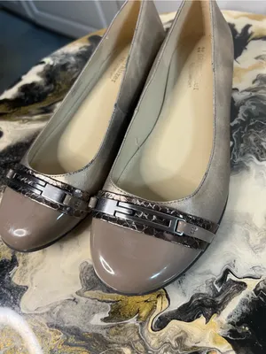 Naturalizer Metallic Pewter Cap Toe Ballet Flats thumbnail 8