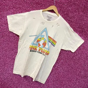 Pink Floyd World Tour 1977 Cream distressed Tshirt size Large thumbnail 3
