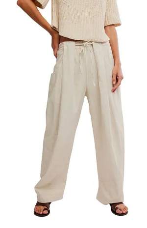 ✨NWOT Free People Chambers Linen Laid Back Pull On Pants XS✨ thumbnail 1