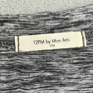 12 pm by Mon‎ Ami Heathered grey short sleeve dress size medium round neck Basic thumbnail 7