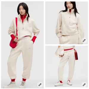 1/2 Zip Scuba/Oversized Scuba Joggers Lunar New Year Ivory XL/XXL NWT thumbnail 2