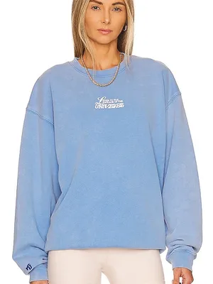 The Mayfair Group Sweatshirt Women’s XS Blue Language Of The Universe Crewneck thumbnail 1