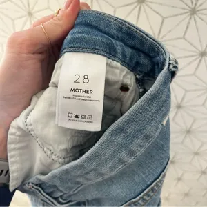 Mother High Waisted Looker Jean Ankle Fray in Thrilling Shots thumbnail 9