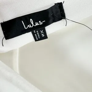 Lulus Moment Maker White Square Neck Trumpet Midi Dress Cocktail XS NWT thumbnail 11