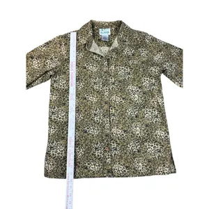 Vintage Leopard Print Rhinestone Button Up Shirt Quacker Factory Animal Print Sm thumbnail 5