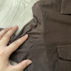 James Perse Shirt cotton corduroy button up long sleeve womens Brown (large) thumbnail 4