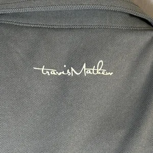 Travis Mathew Polo Women's M Gray Silver Polyester Short Sleeve Golf Top thumbnail 3