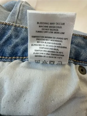 Hidden Light Blue Distressed Flare Jeans with Frayed Hem thumbnail 5