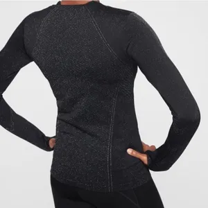 Athleta Black Silver Metallic Glitter Flurry Shine Base Layer Top Size XS thumbnail 3