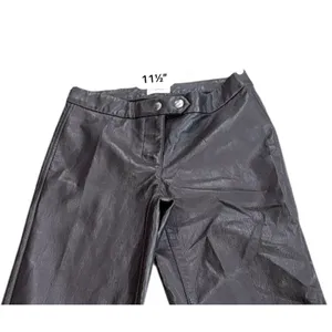Aritzia Wilfred Melina Vegan Leather Pants Women's 0 Brown High Rise Straight thumbnail 11