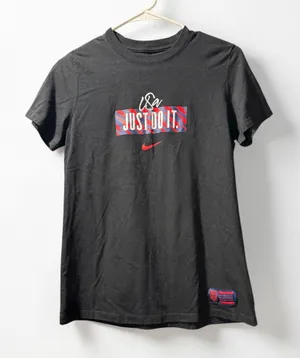 Women’s Nike Just Do It T-Shirt Black Size Medium thumbnail 1