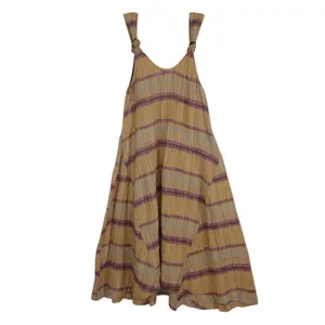 FREE PEOPLE Harper Striped Maxi Tank A-Line Swing Dress Women's Size Small thumbnail 3