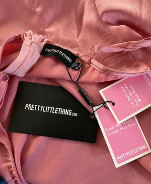Pretty Little Thing Rose Strappy Satin Cowl Midi Dress thumbnail 6