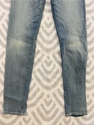 ABERCROMBIE & FITCH Women’s Mid Rise Skinny Fit Blue Denim Jeans 8R thumbnail 3