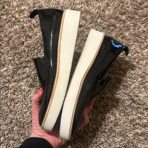 Vince Platform Patent Leather Shoes Black Size 8.5 thumbnail 10