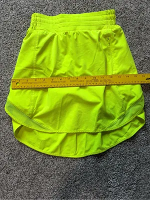 Lululemon Hotty Hot High-Rise Skirt Long Built In Shorts – Highlight Yellow – 2 thumbnail 12