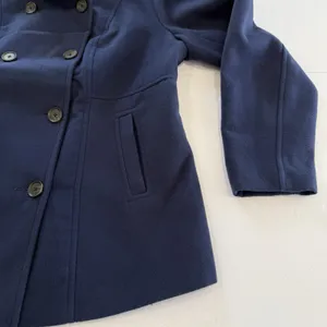 Torrid Navy Blue‎ Double Breasted Pea Coat Pockets Size 1X thumbnail 8