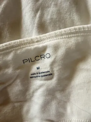 Anthropologie Pilcro Ivory Cotton Halter Top Wrap Front Size M thumbnail 3