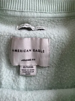 American Eagle Light Mint Crewneck Sweatshirt thumbnail 4