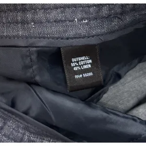 Express Chambray Linen Denim Short Size 12 Pleated Dark Blue Jean Mini 4" Preppy thumbnail 7