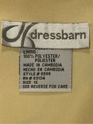 Vintage Dressbarn Yellow Floral Chiffon Midi Dress - Size 12 - NWT thumbnail 2