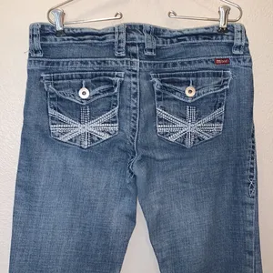 Makers of True Originals blue low rise bootcut jeans thumbnail 6
