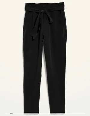 Loft Paperbag Tie Slim Pants thumbnail 3