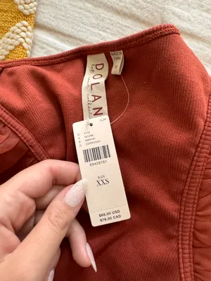 Anthropologie Burnt Orange Organza Top thumbnail 3