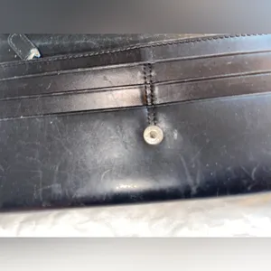 Coach Classic Black Leather Wallet thumbnail 7