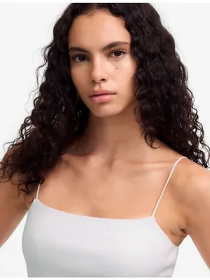 NWT Madewell White Squareneck Tank Top - Size: Medium thumbnail 9