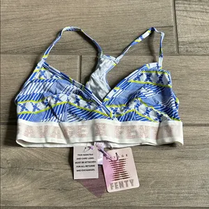 Savage X Fenty Striped Floral Bralette thumbnail 1
