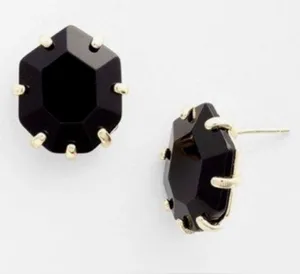 NWT Kendra Scott Morgan Stud Earrings Black Studs— Discontinued Style thumbnail 1