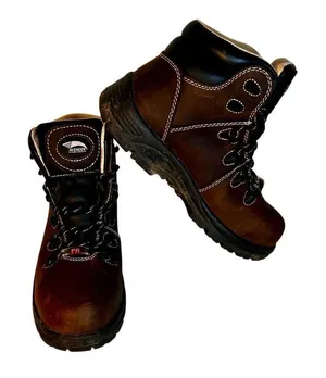 Women's Avenger A7126 Framer Brown/Tan Steel Toe Waterproof Work Boots - 8M thumbnail 1
