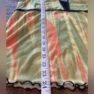 Multi color sleeveless shell blouse Yellow Size XL thumbnail 5