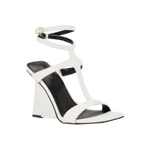 Guess Womens Bacio Wedge Dress Sandals GWBACIO3 White 8M thumbnail 8