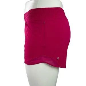 Lululemon Hotty Hot II Women's Pink Gym Workout Athletic Running Shorts Size 12 thumbnail 3