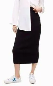 Aritzia Teal High-waisted Midi Pencil Skirt thumbnail 1