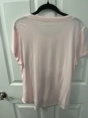 Croft & Barrow Size Medium Pink Lace Top thumbnail 6