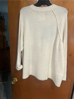 aerie Cream Sweater with Black Star Accents thumbnail 5