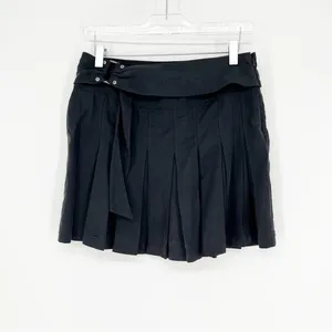 Free People Lost in the Light Pleated Belted Mini Skirt Women's Size 2 Y2K thumbnail 2