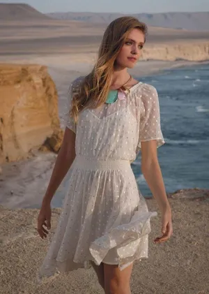 Anthropologie Leifnotes Sequin Off The Shoulder Dress thumbnail 1