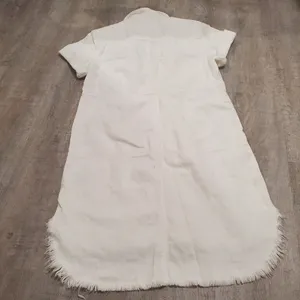 7 for All Mankind White Denim Fringed Dress Size XS thumbnail 2