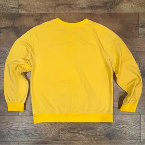 Yellow Crewneck Sweatshirt With Rose Patch Size undefined thumbnail 8