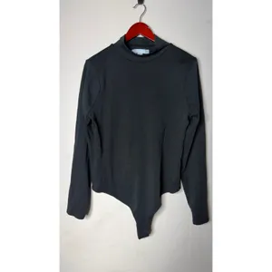 Hill House The Luna Bodysuit Black Cotton Jersey sz XXL thumbnail 5