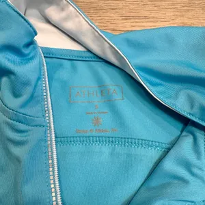Athleta Blue Hot Shot Performance Pullover Quarter Zip Size Small S‎ thumbnail 4