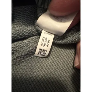 AERIE Distressed Oversized Crewneck Sweatshirt Sage Green Women’s Cozy - Size M thumbnail 9